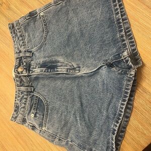 Princess Polly Blue Jean Shorts Classic Denim